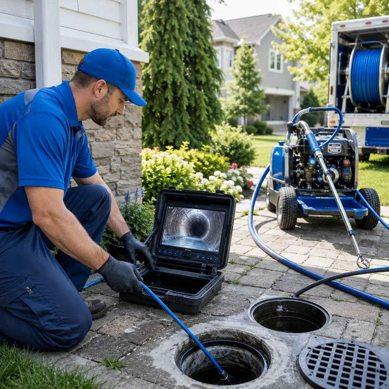 Outdoor drain cleaning professionals serving Akron, OH