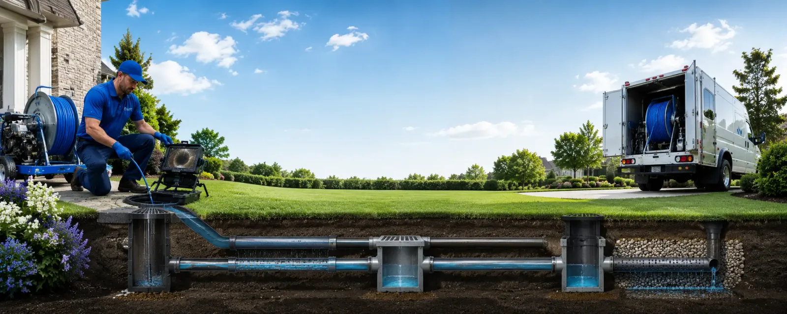 Outdoor drain cleaning information for Akron, OH
